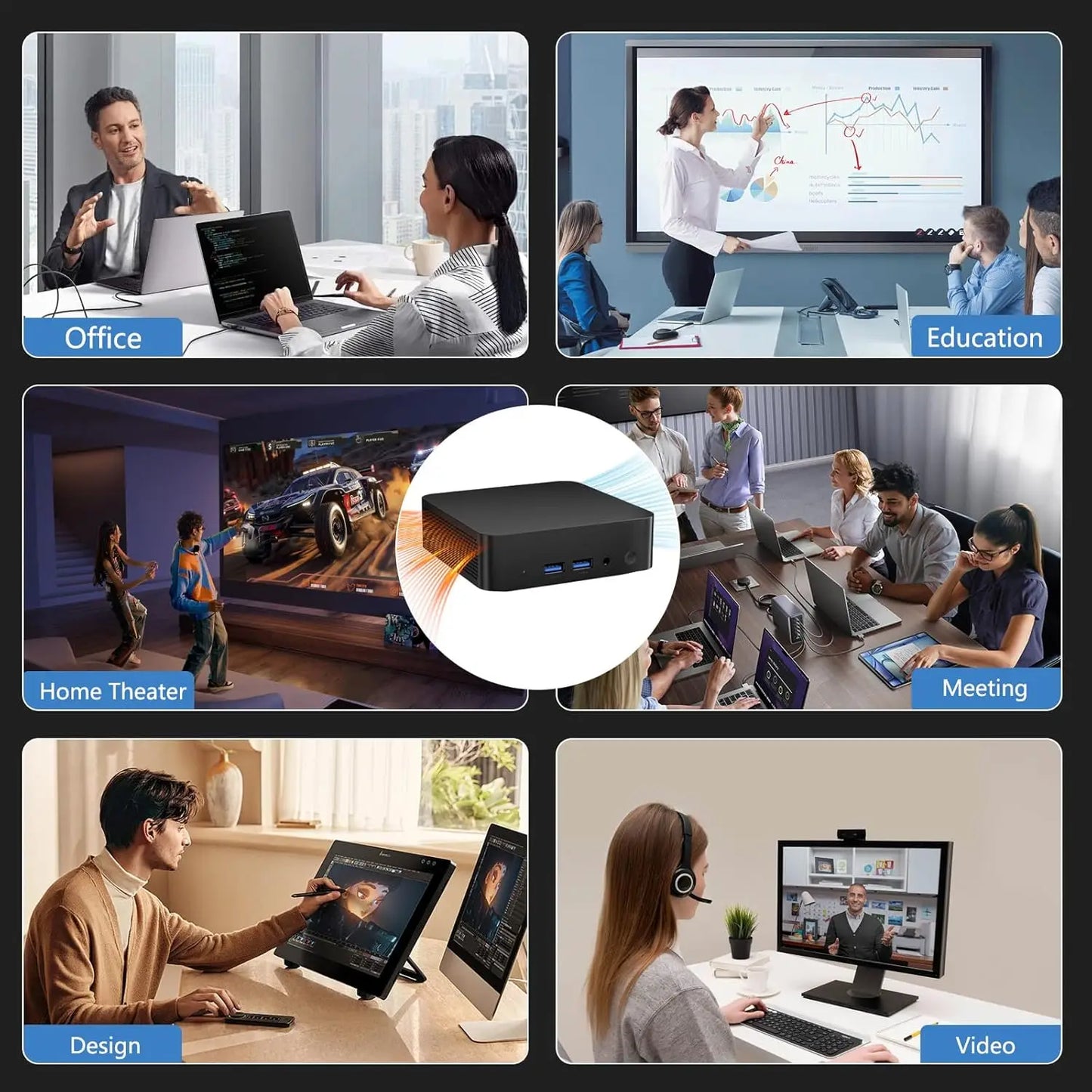 NEXPIXEL Mini PC Windows 11 4K