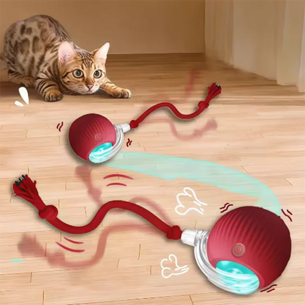 NexPixel Pelota Interactiva Para Mascotas Con Luz LED Automática