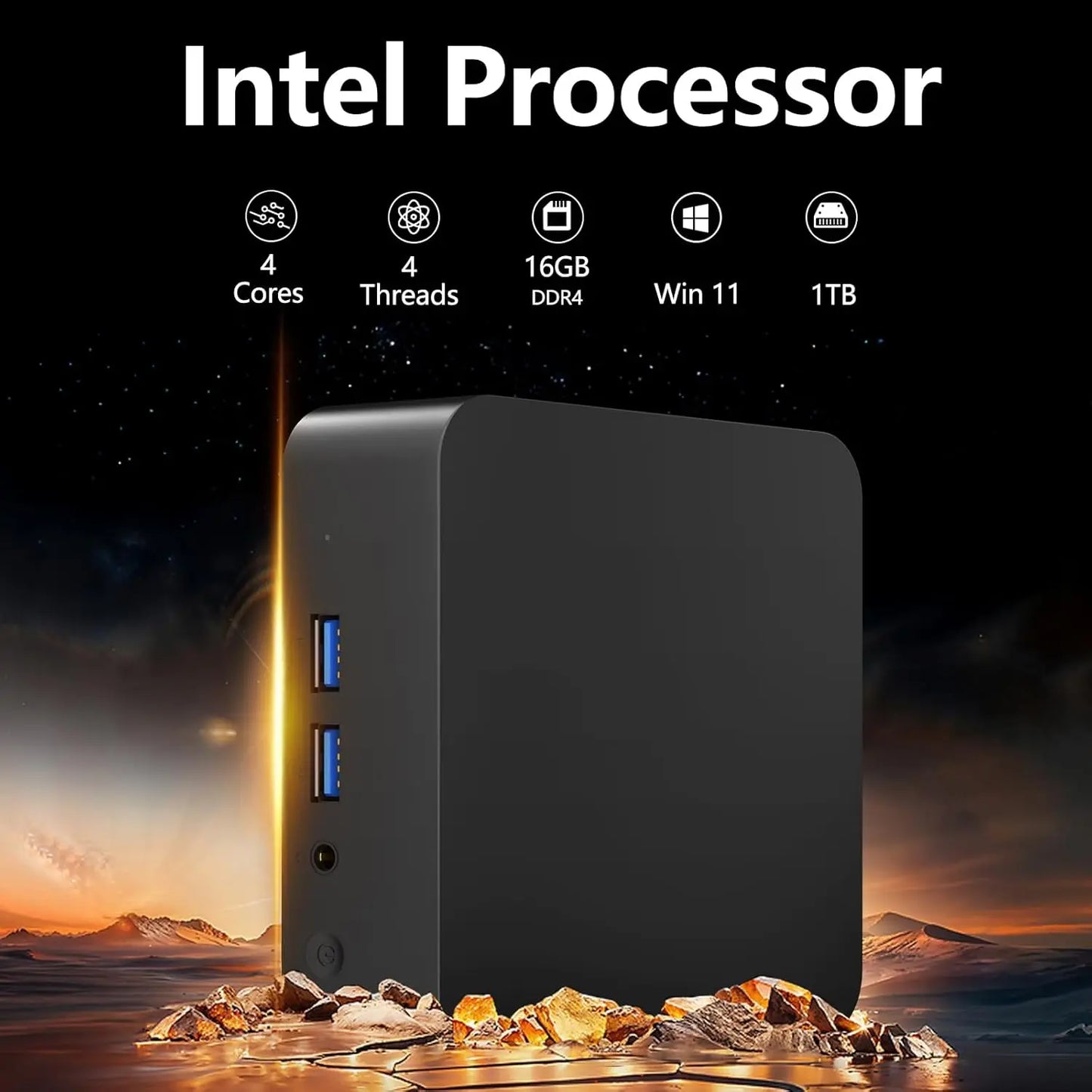 NEXPIXEL Mini PC Windows 11 4K