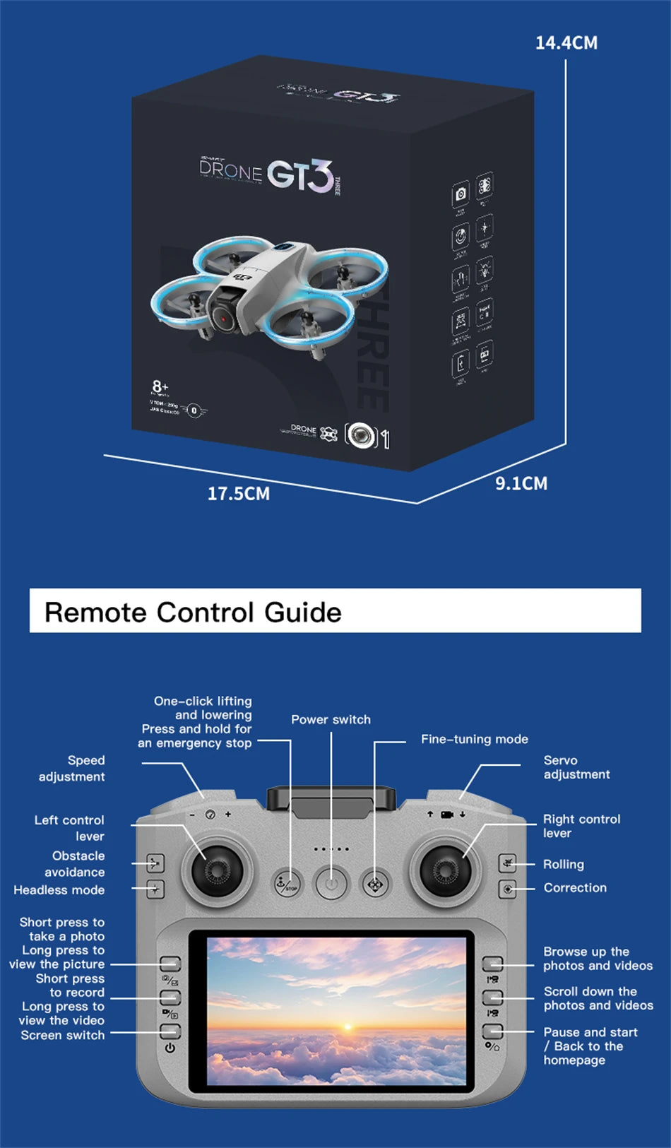NEXPIXEL Dron Profesional Con Control 8K