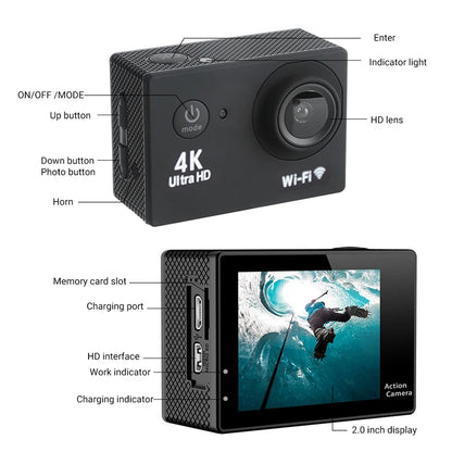NEXPIXEL Camara Deportiva Full HD 30 FPS Con Wifi